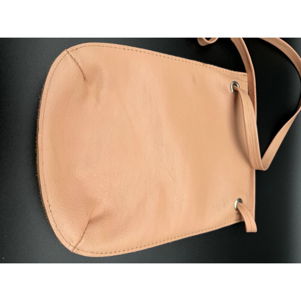 CueroPapel&Tijera Handmade Leather Crossbody Bag Blush Costa Rica Sofia Protti - Picture 3 of 9